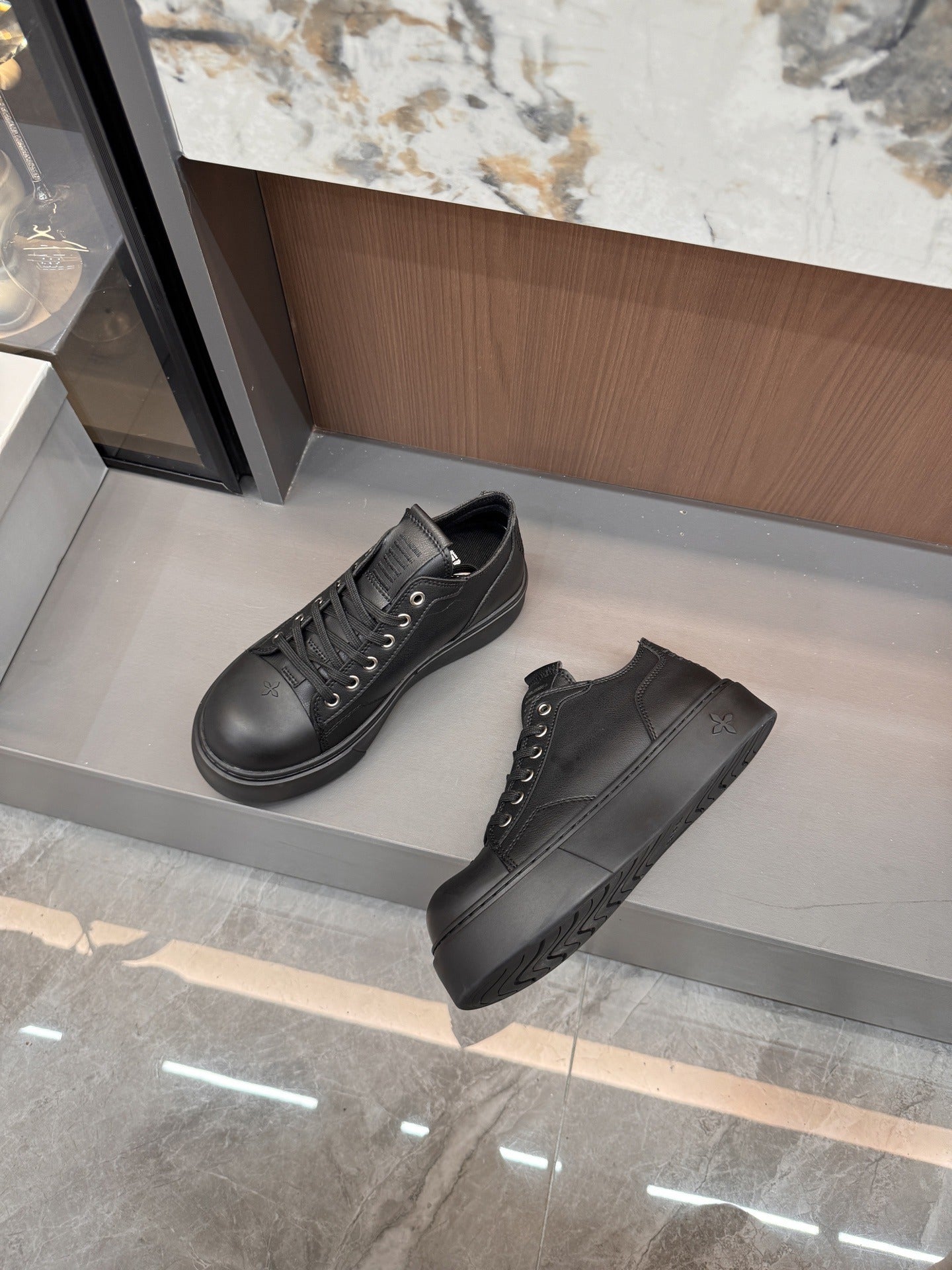 Unbranded Lambskin Leather Printed Shoes