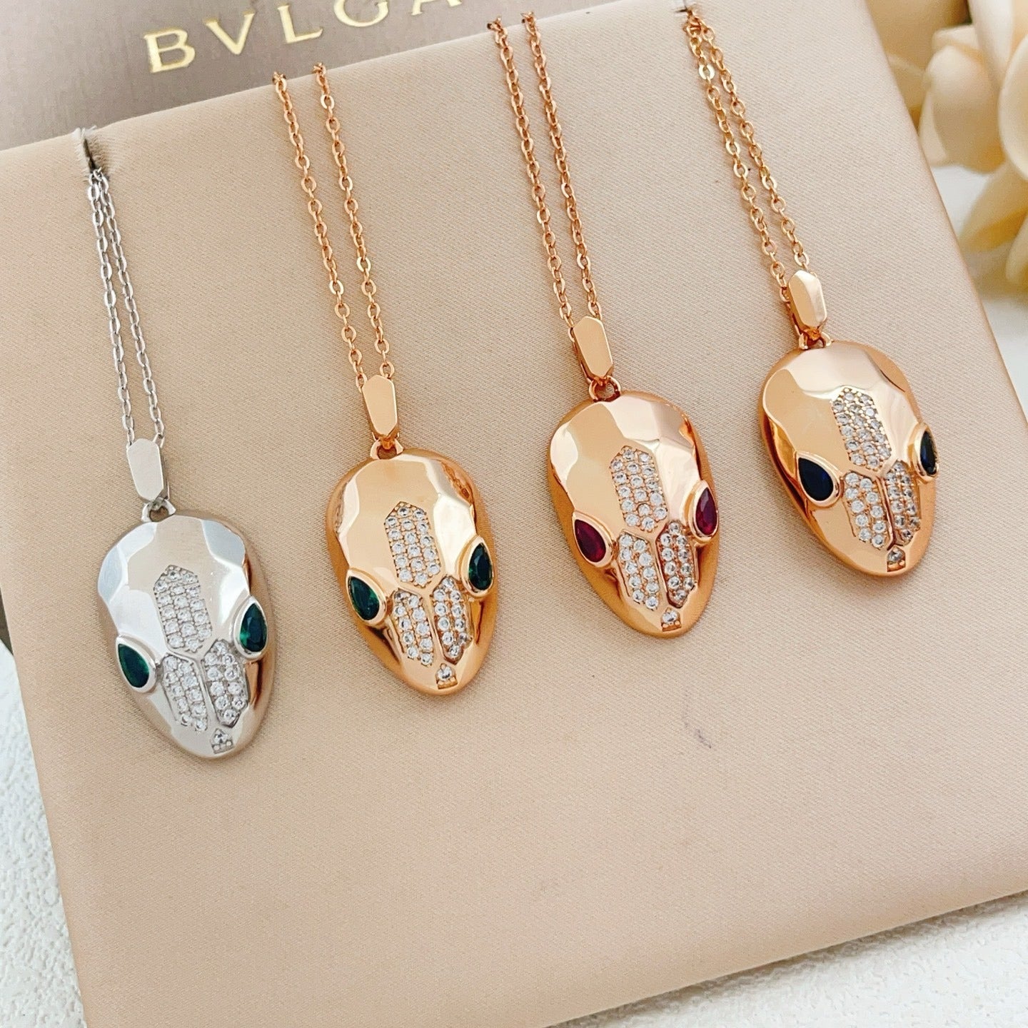 Bvlgari Brass Serpent Necklace