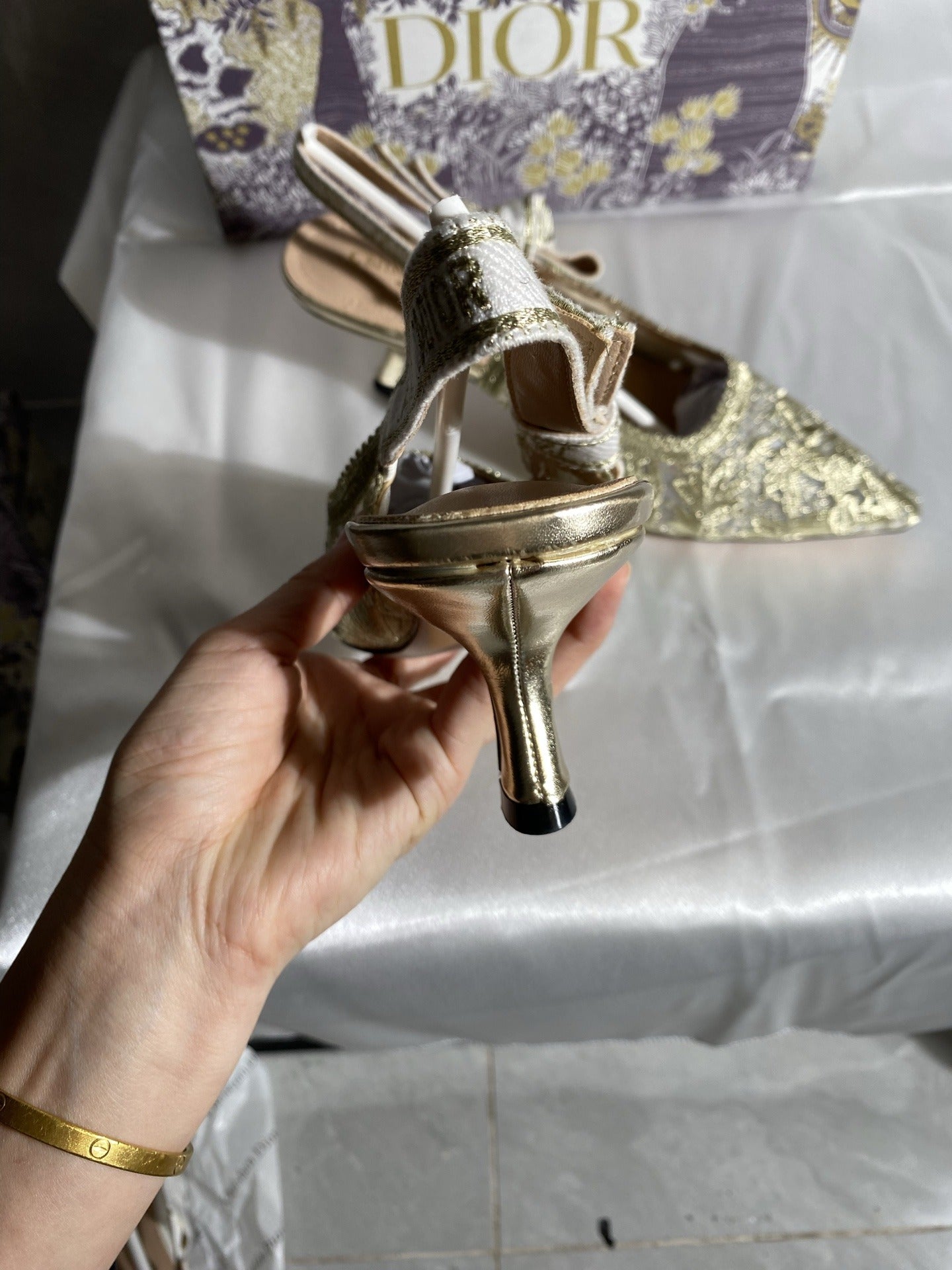 Dior Embroidered Heels