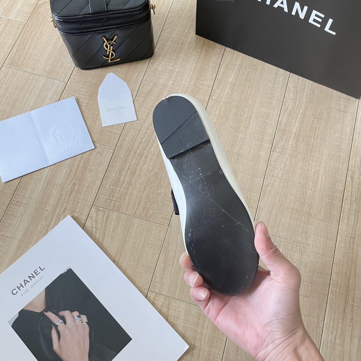 Chanel Leather Bow Shoes