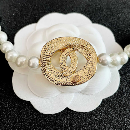 Chanel Logo Necklace