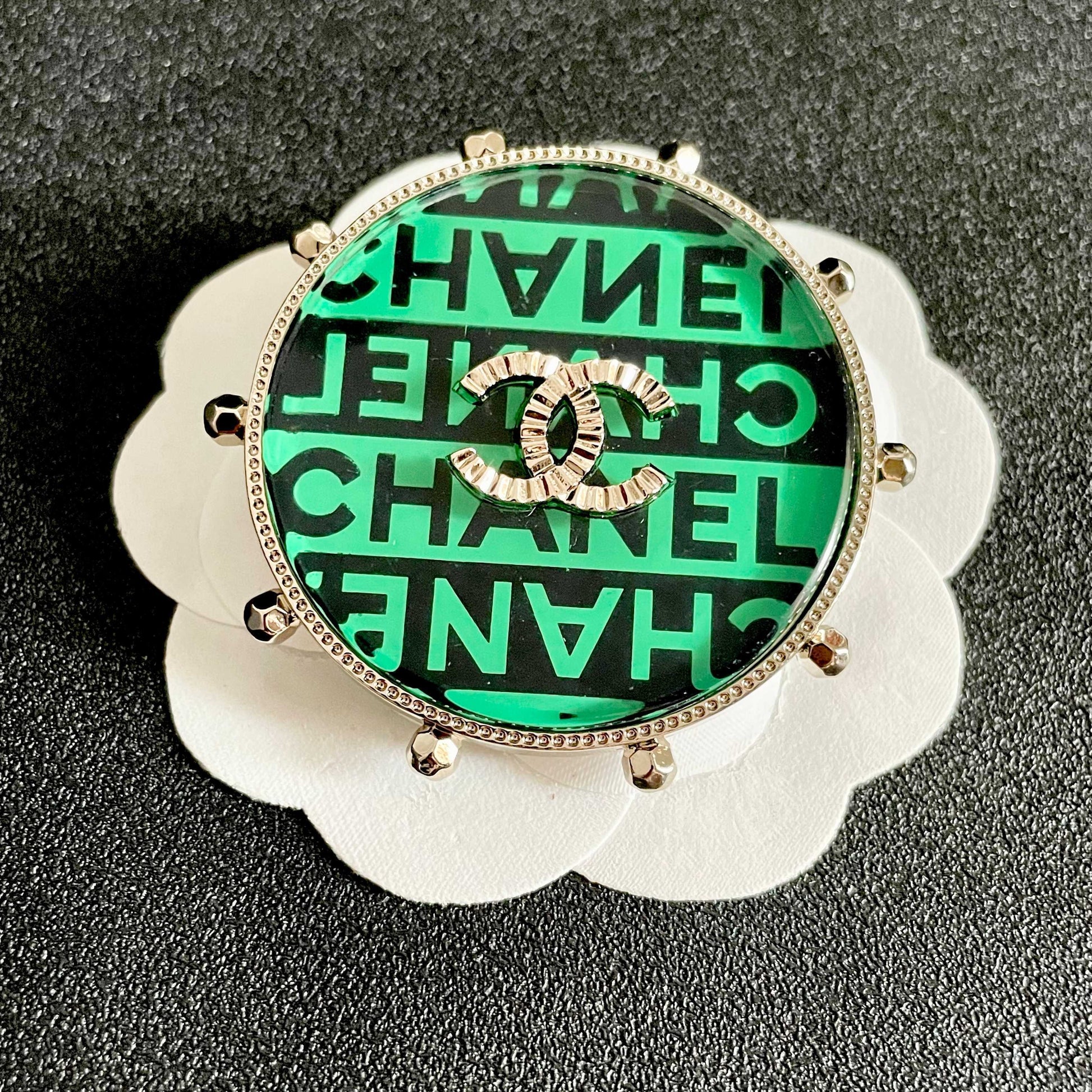 Chanel Logo Brooch