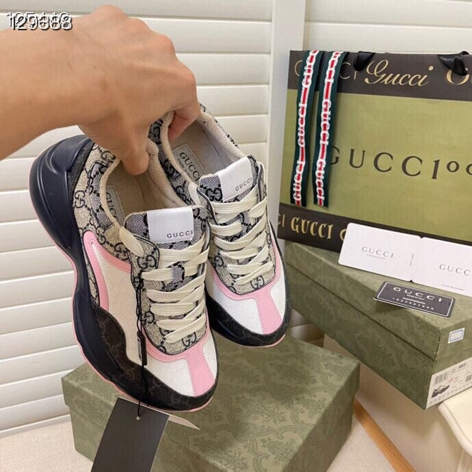 Gucci Calfskin Leather Sneakers