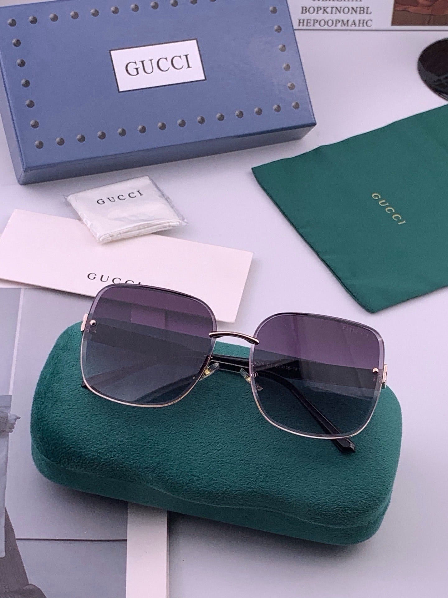 Gucci Nylon & Stainless Steel Sunglasses