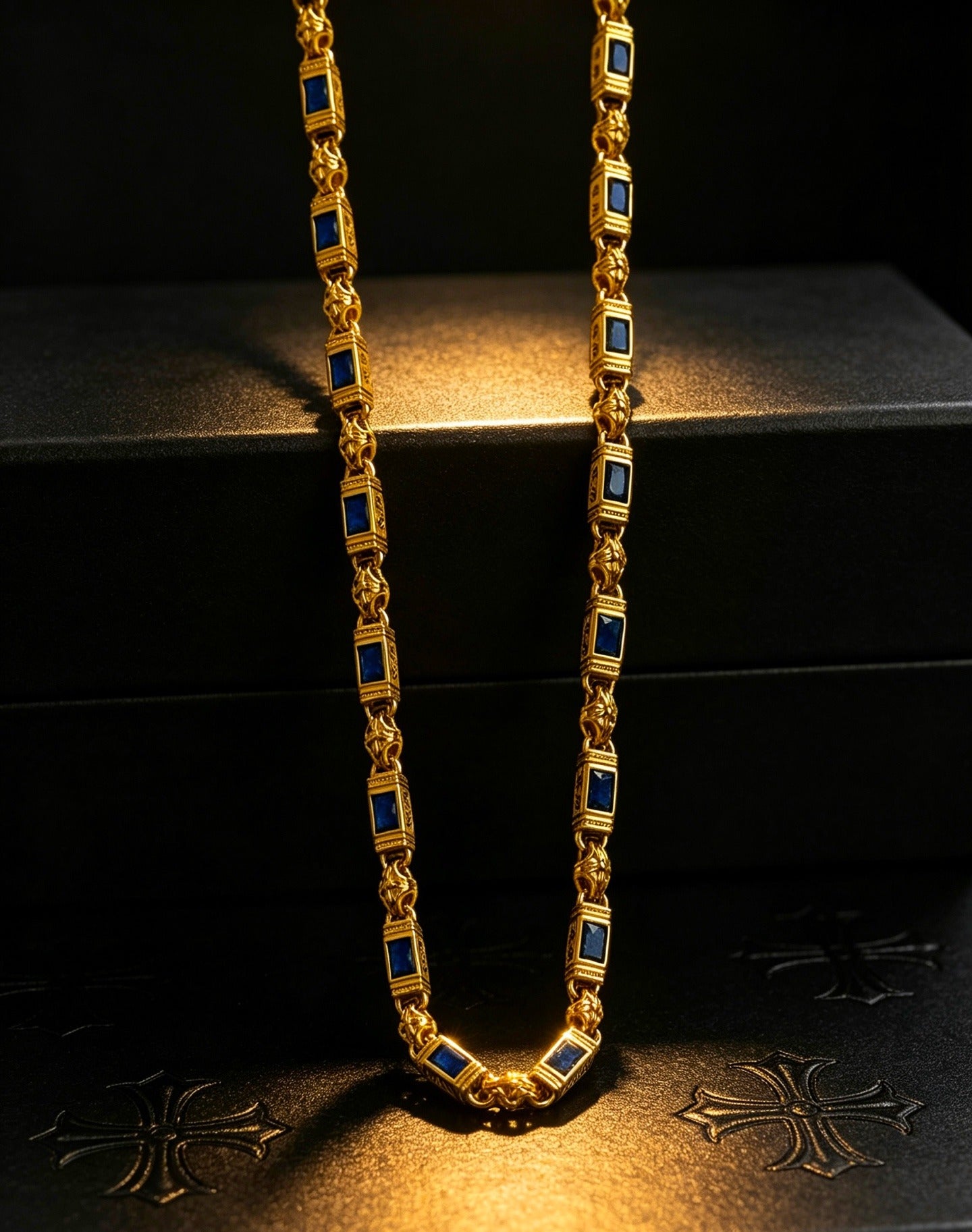 Chrome Hearts Sterling Silver Cross Necklace