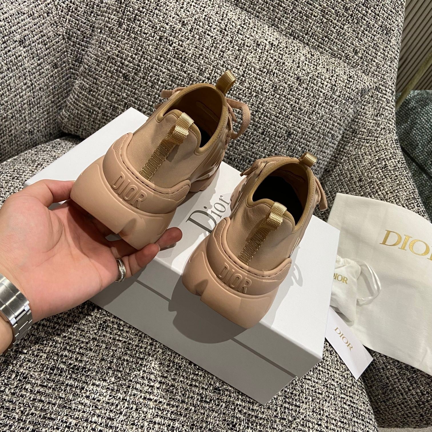 Dior Leather Logo Sneakers