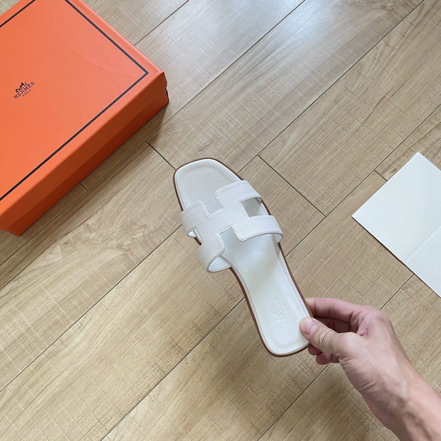 Hermes Leather Slides