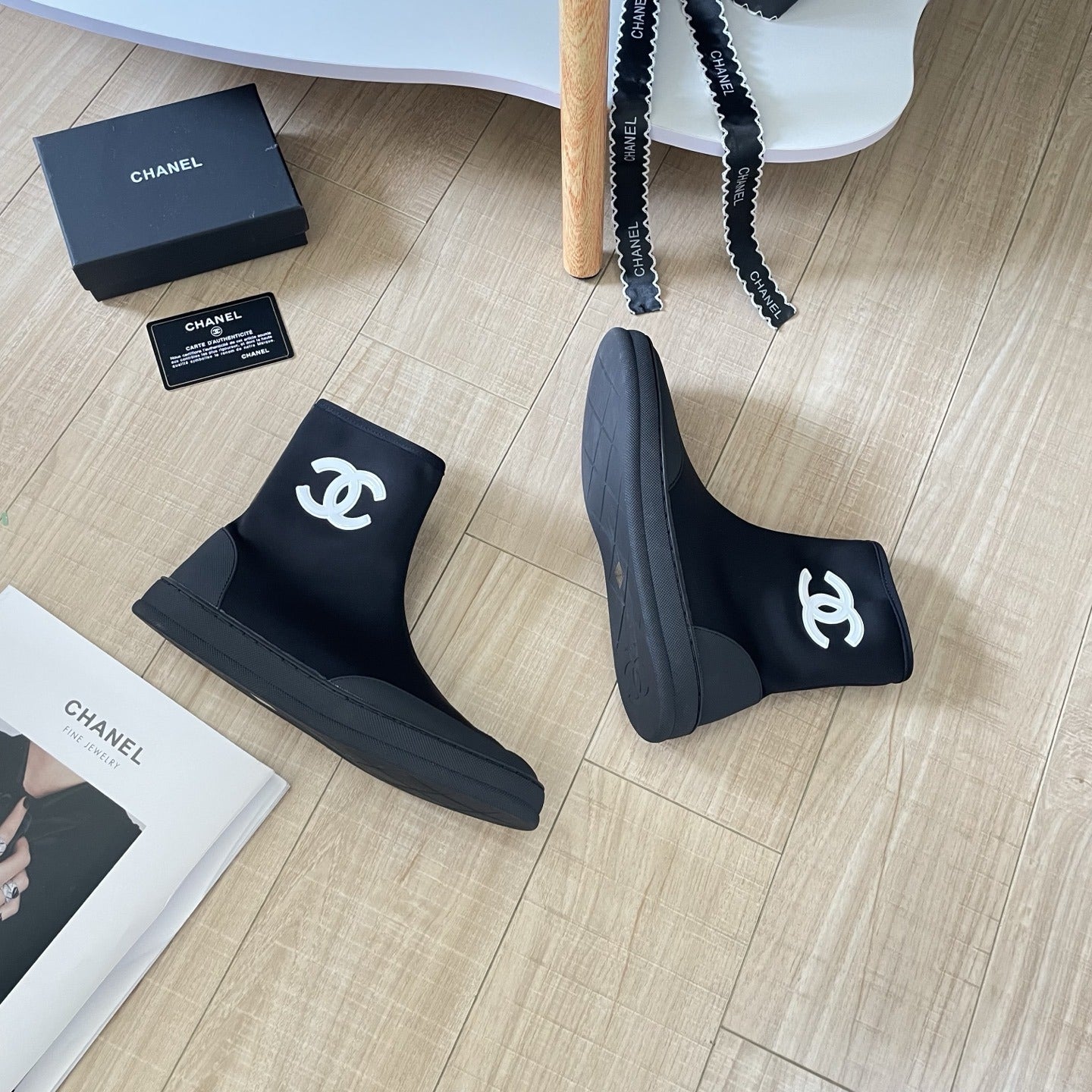 Chanel Leather Boots