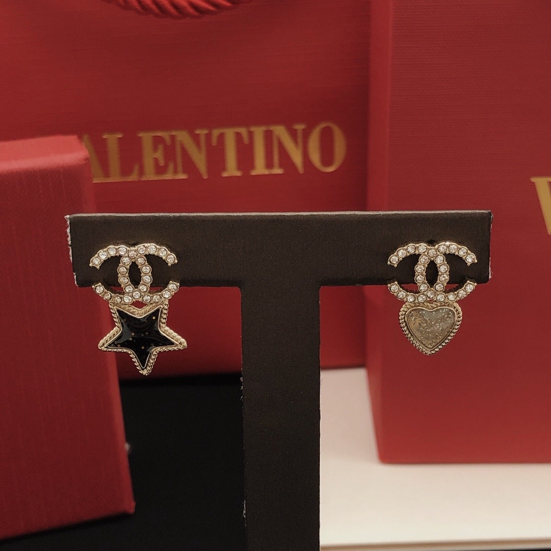 Chanel Heart Earrings