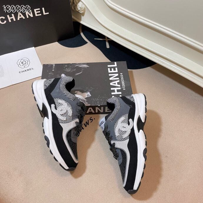 Chanel Leather Logo Shoes