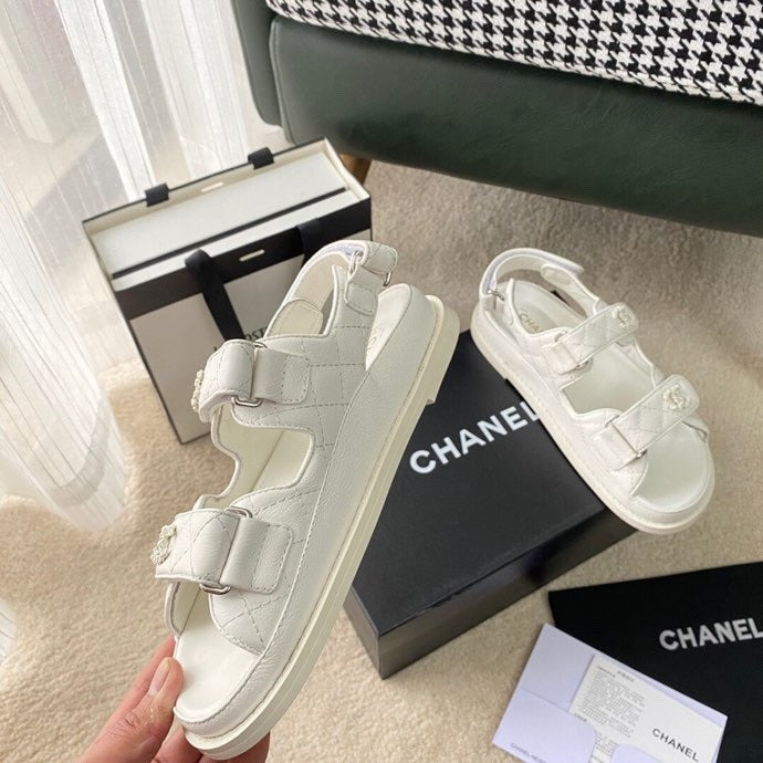 Chanel Lambskin Leather Sandals