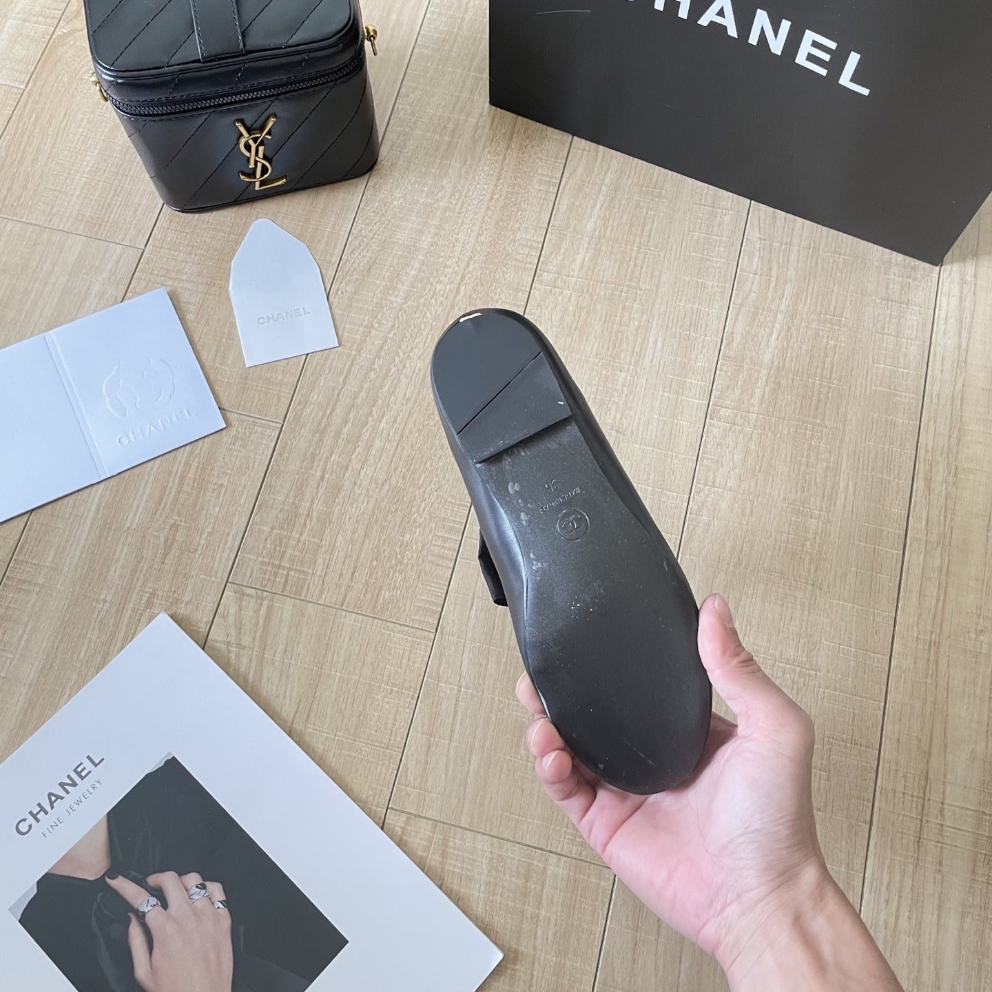Chanel Leather Bow Shoes