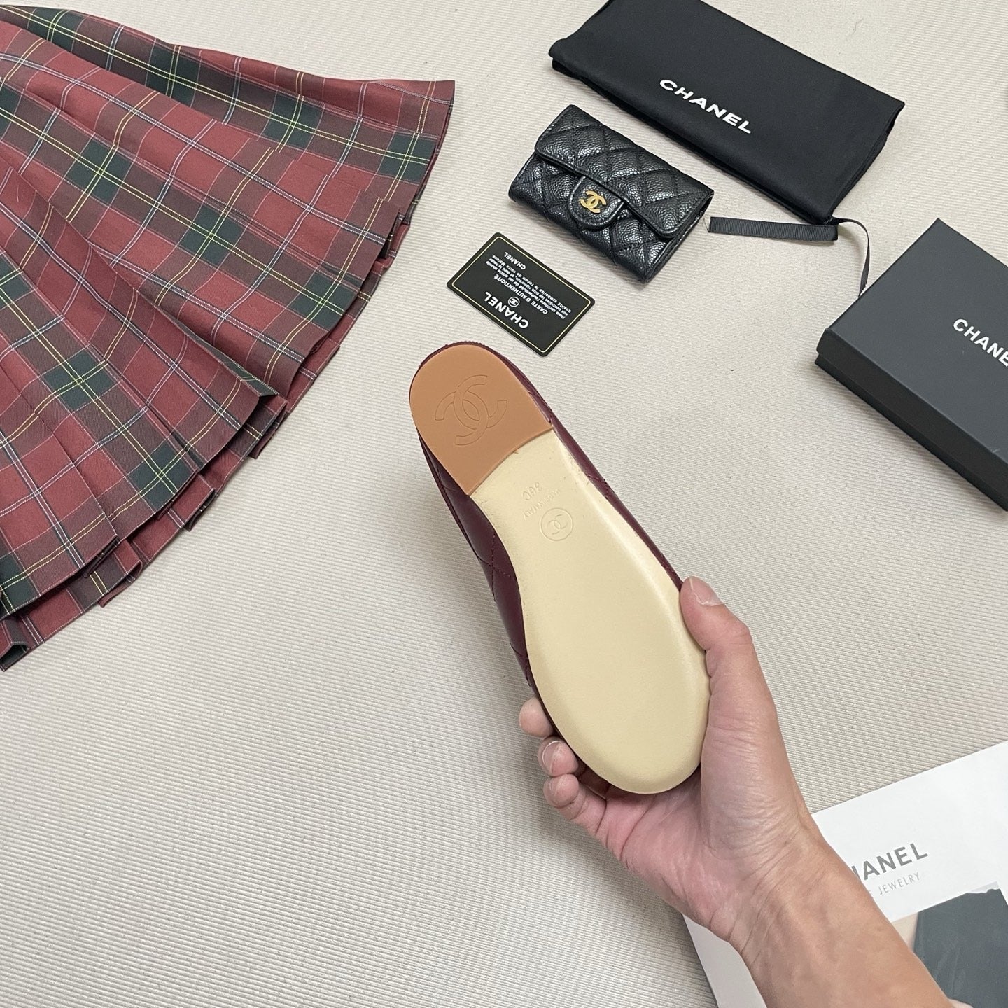 Chanel Leather Ballet Flats