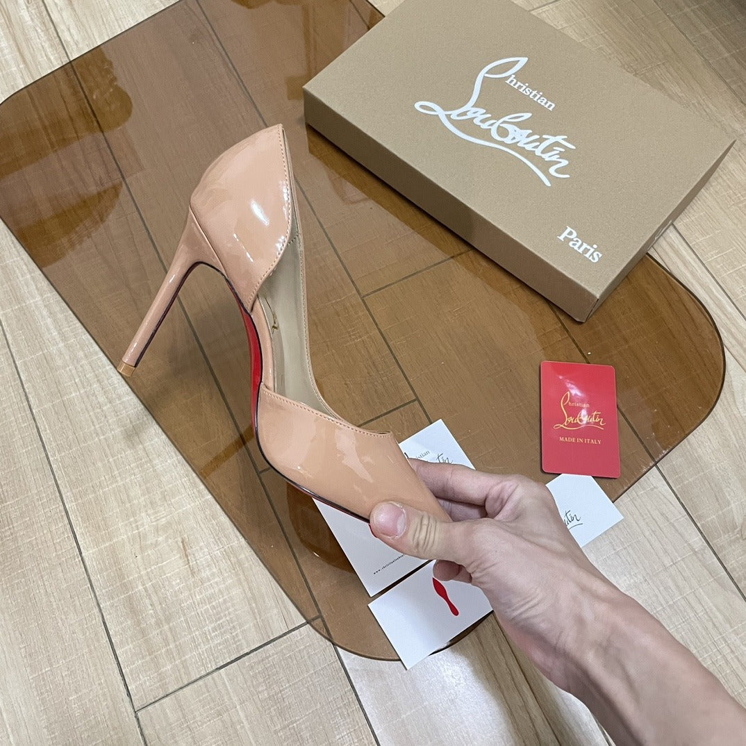Jimmy Choo Patent Leather & Lambskin Leather Heels