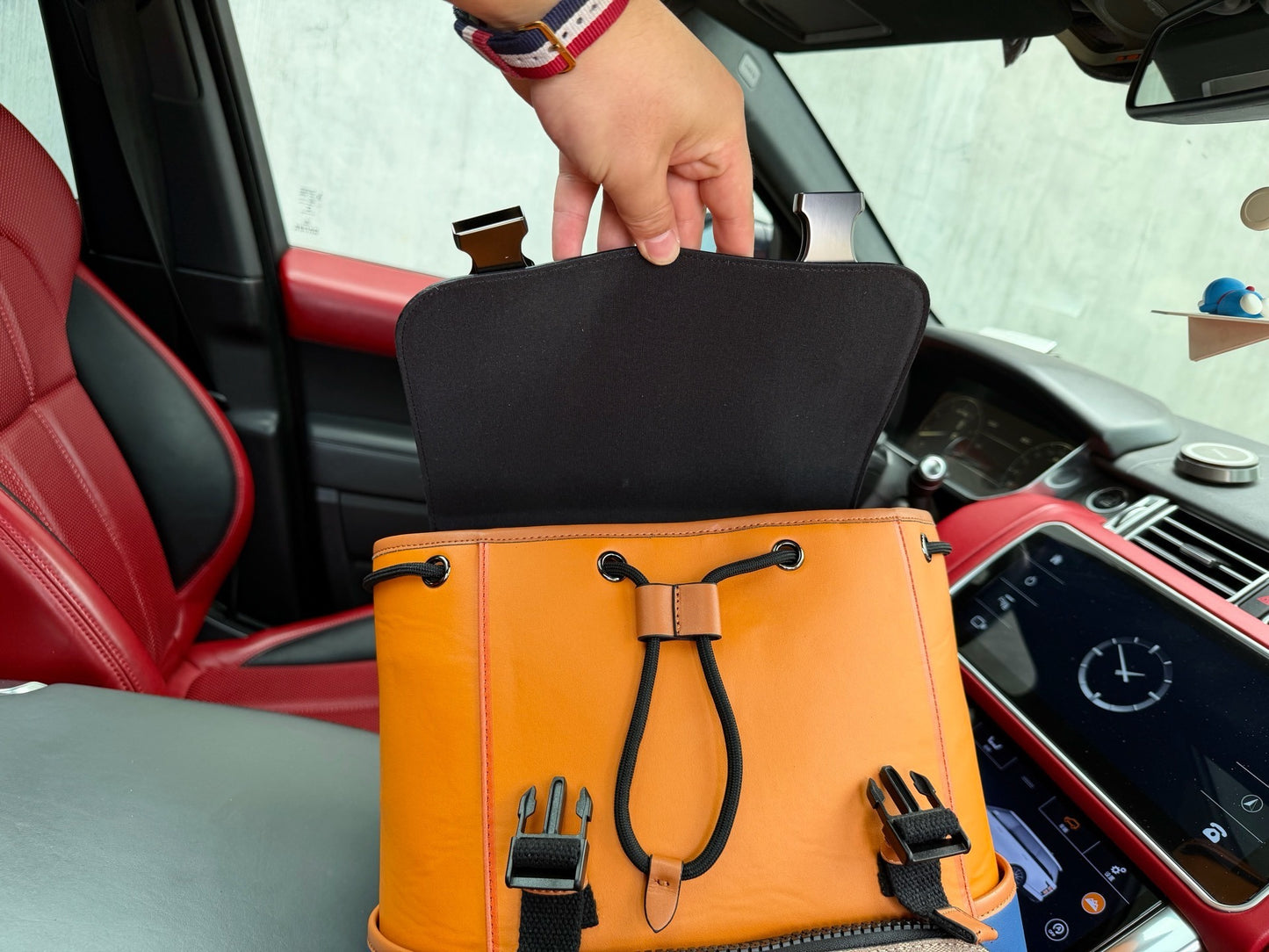 Coach Canvas Logo Backpack