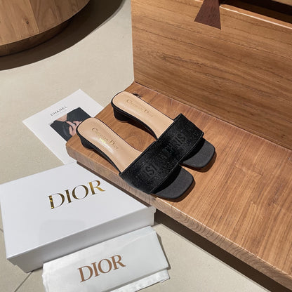 Dior Embroidered Slides