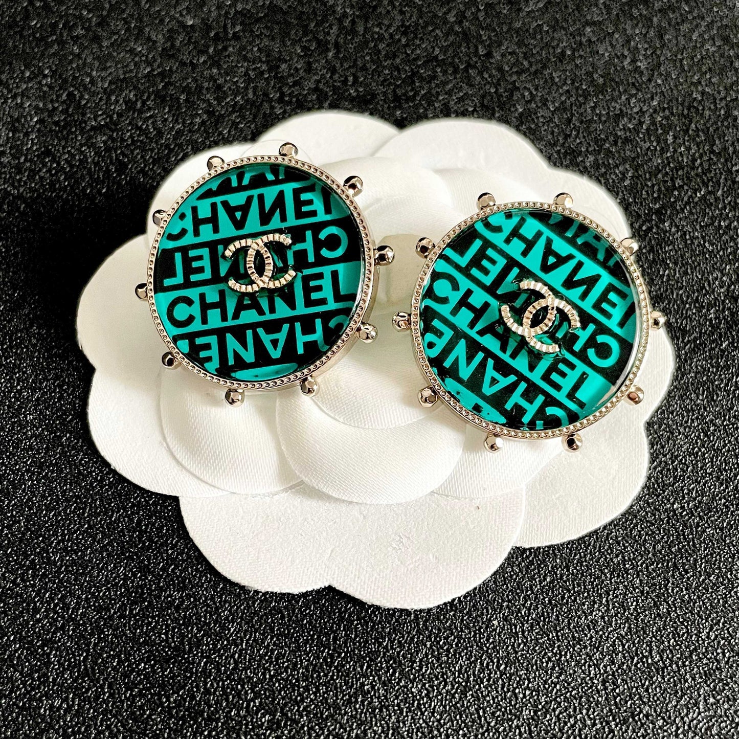Chanel Logo Earrings