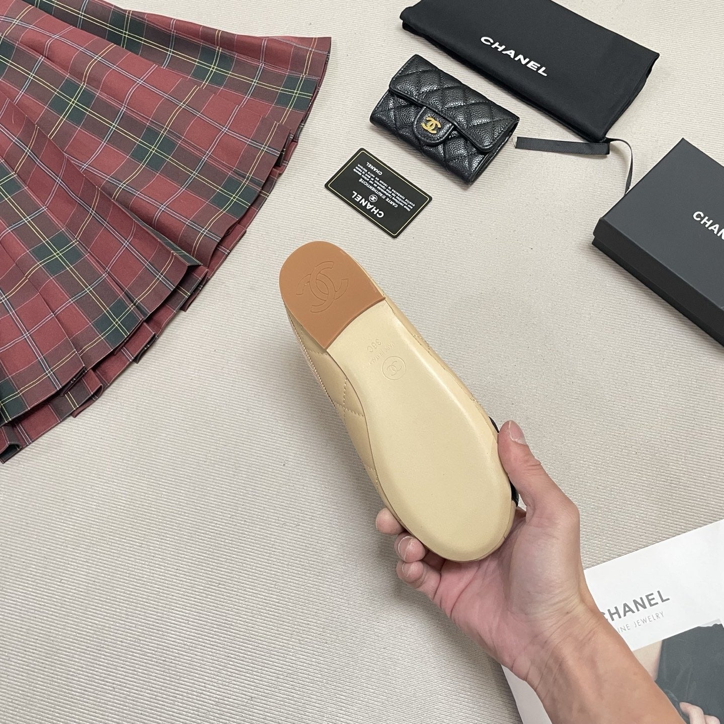 Chanel Leather Ballet Flats