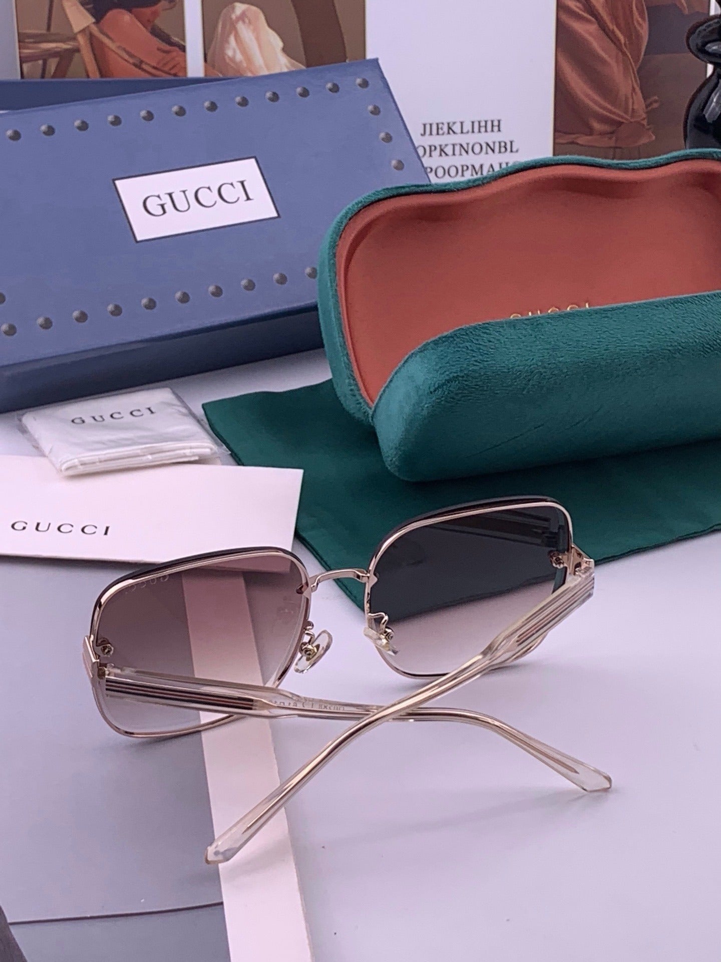 Gucci Nylon & Stainless Steel Sunglasses