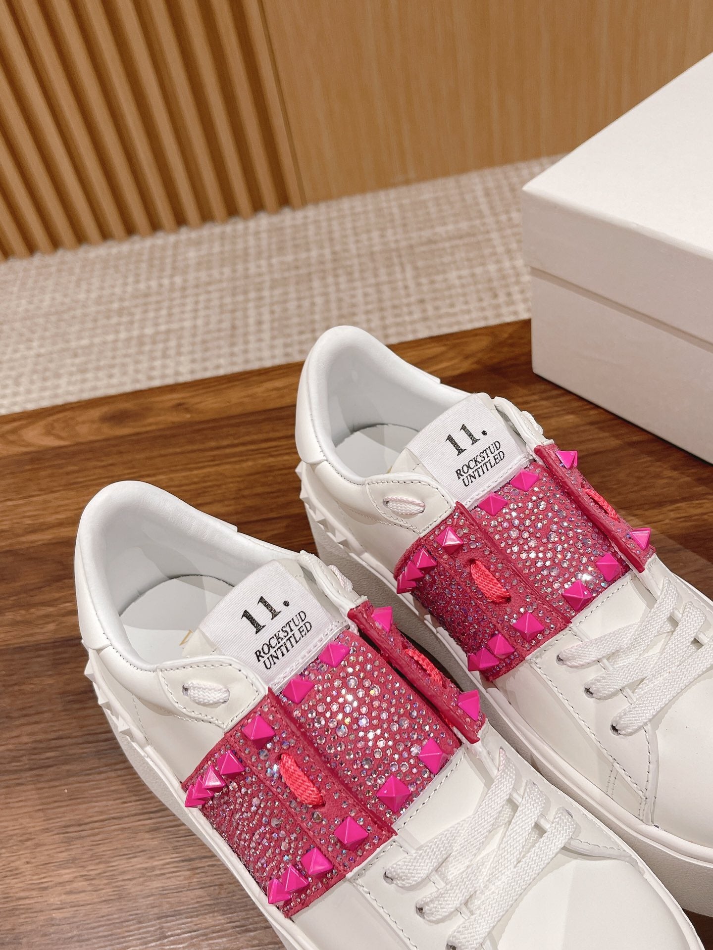 Valentino Calfskin Leather Sneakers