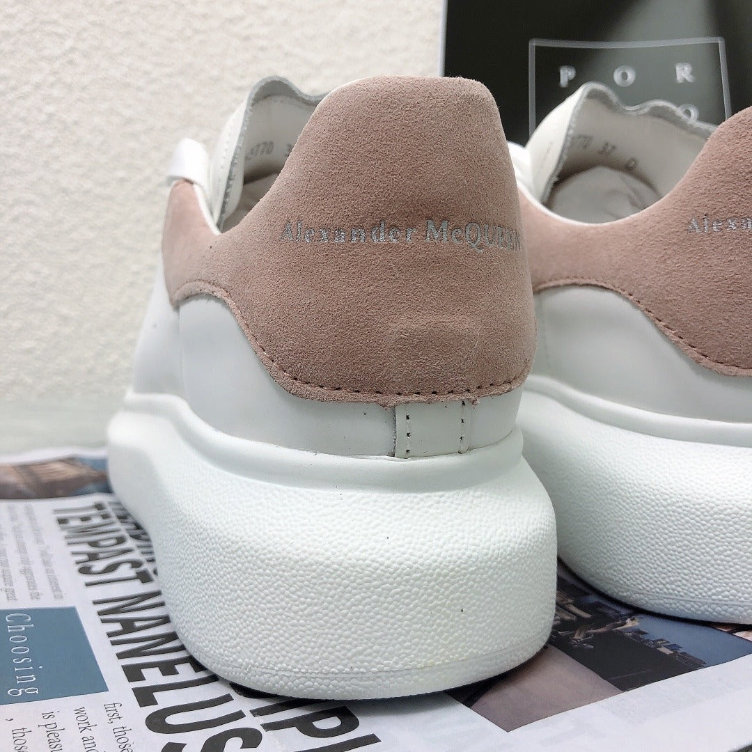 Alexander McQueen Lambskin Leather Logo Sneakers