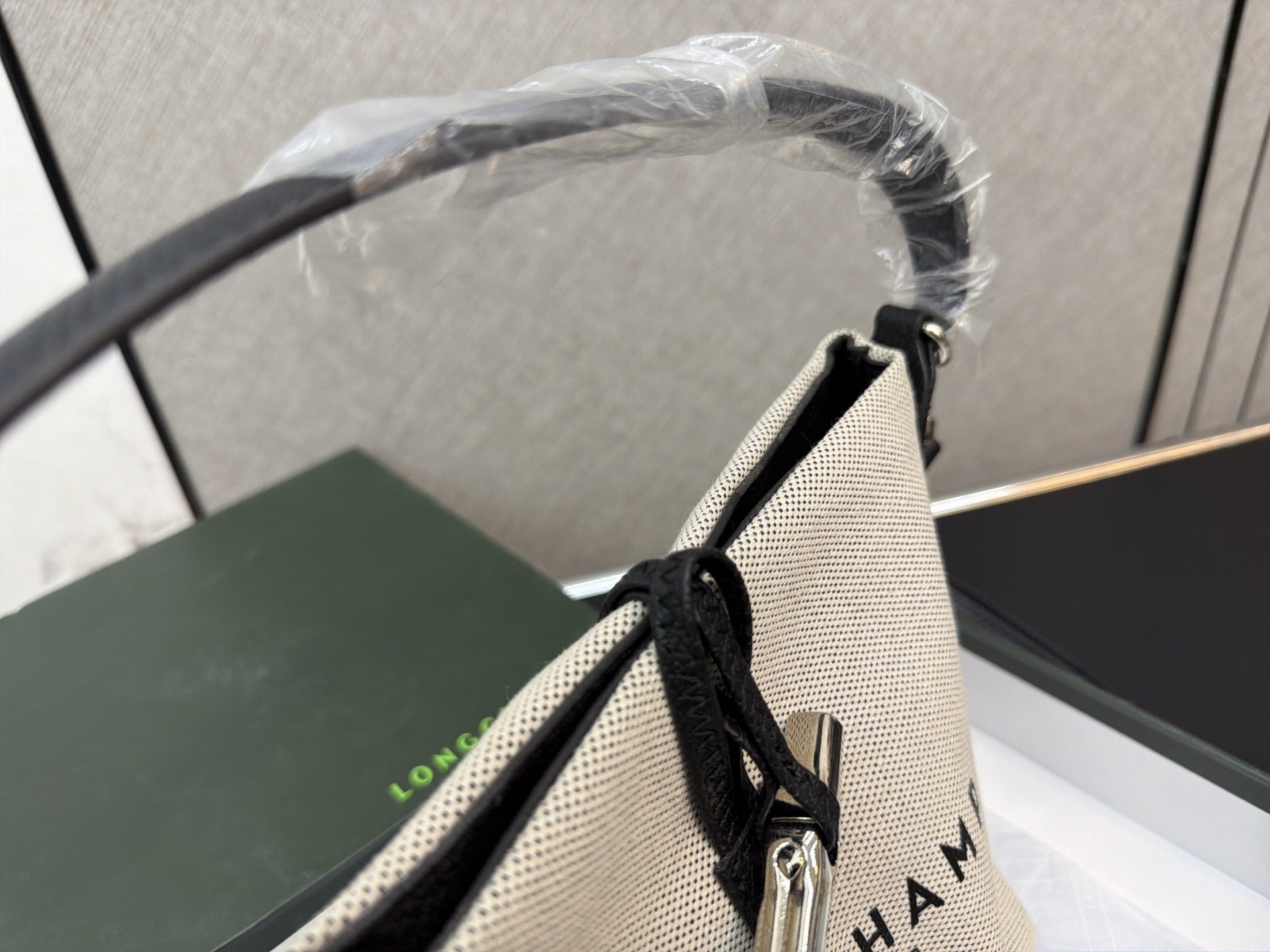 Longchamp Canvas Printed Handbag