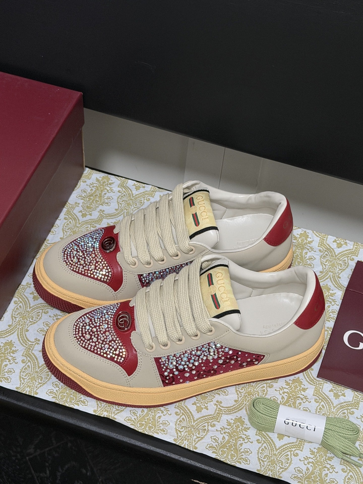 Gucci Crystal Sneakers