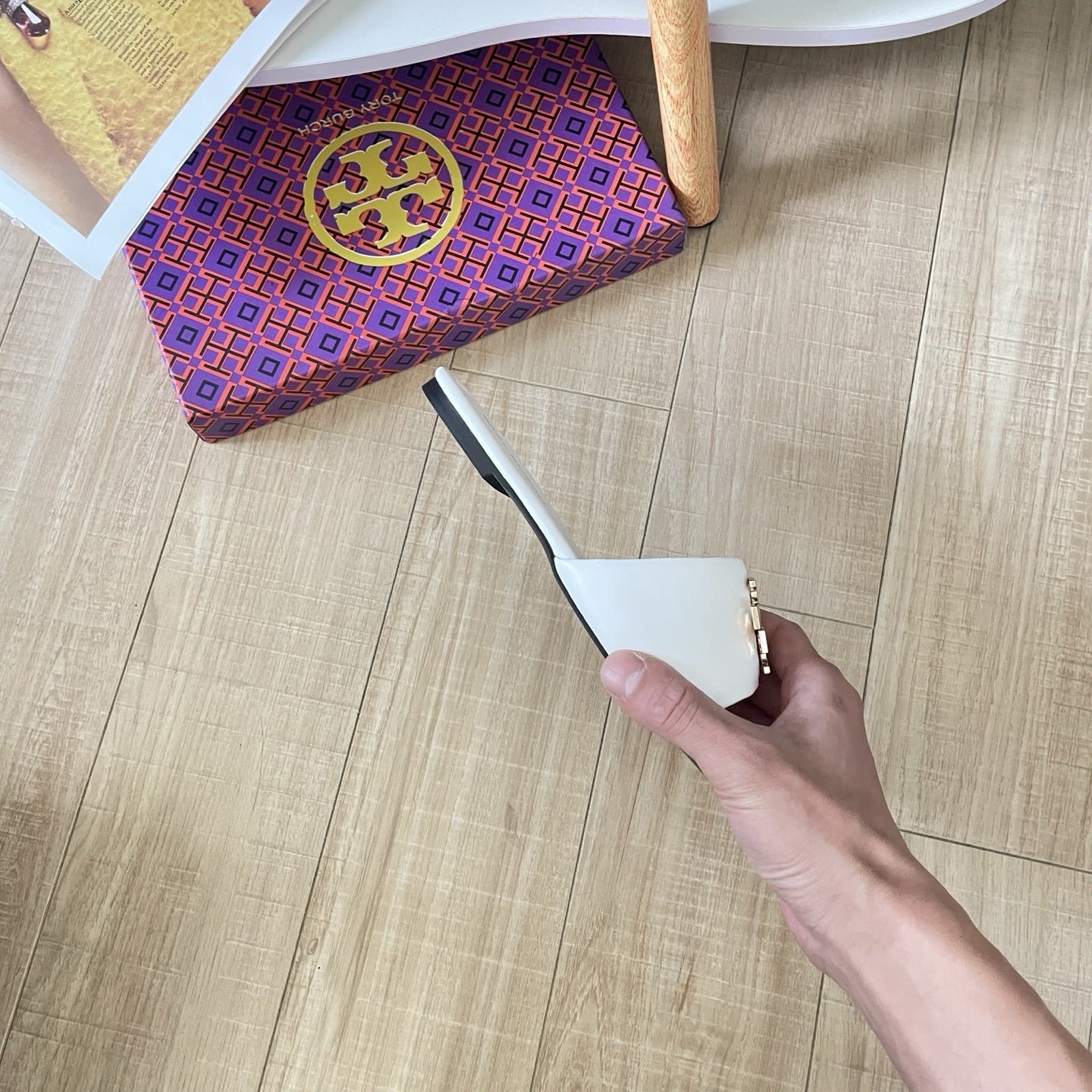 Tory Burch Patent Leather Slides