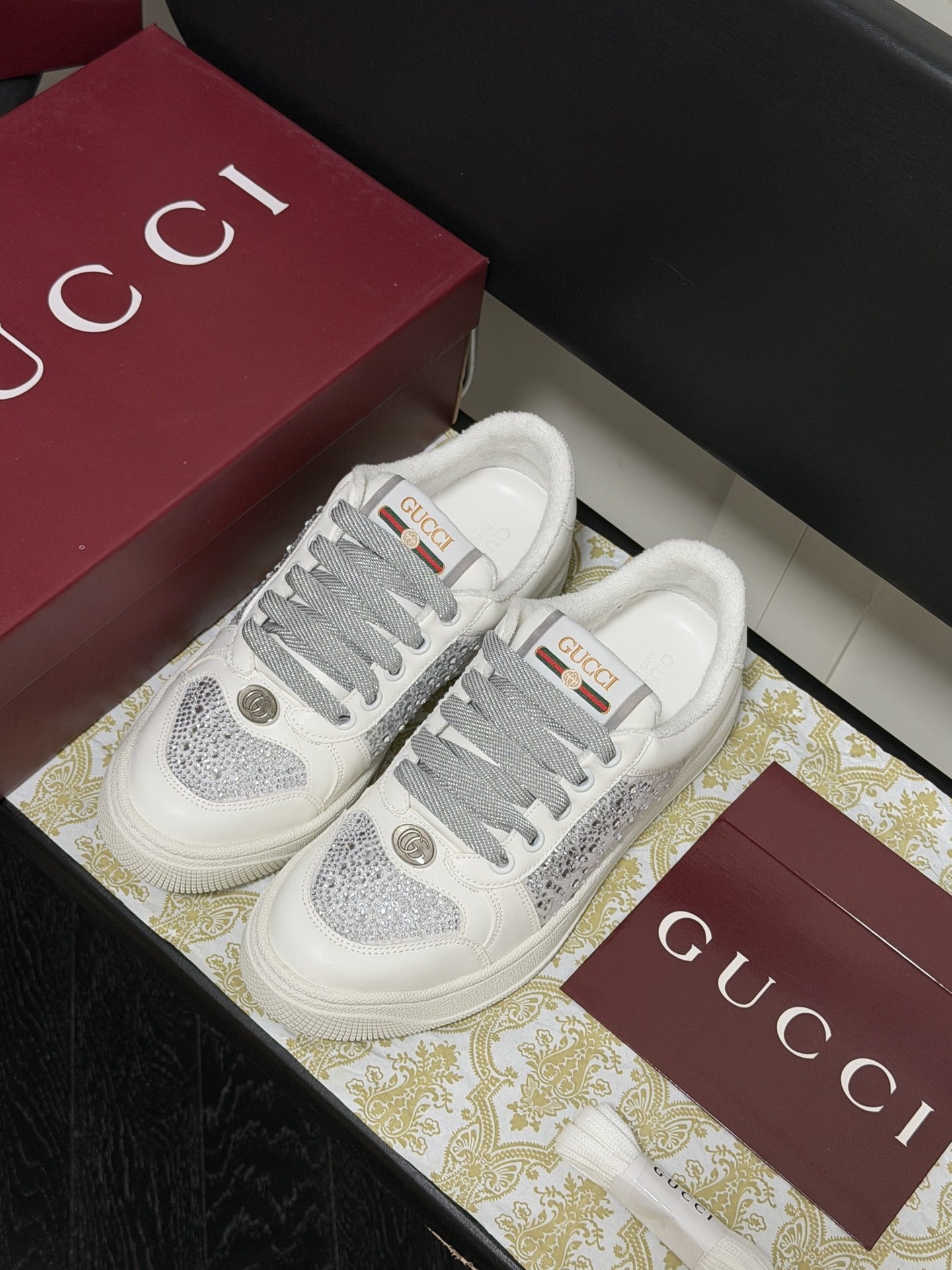 Gucci Crystal Sneakers