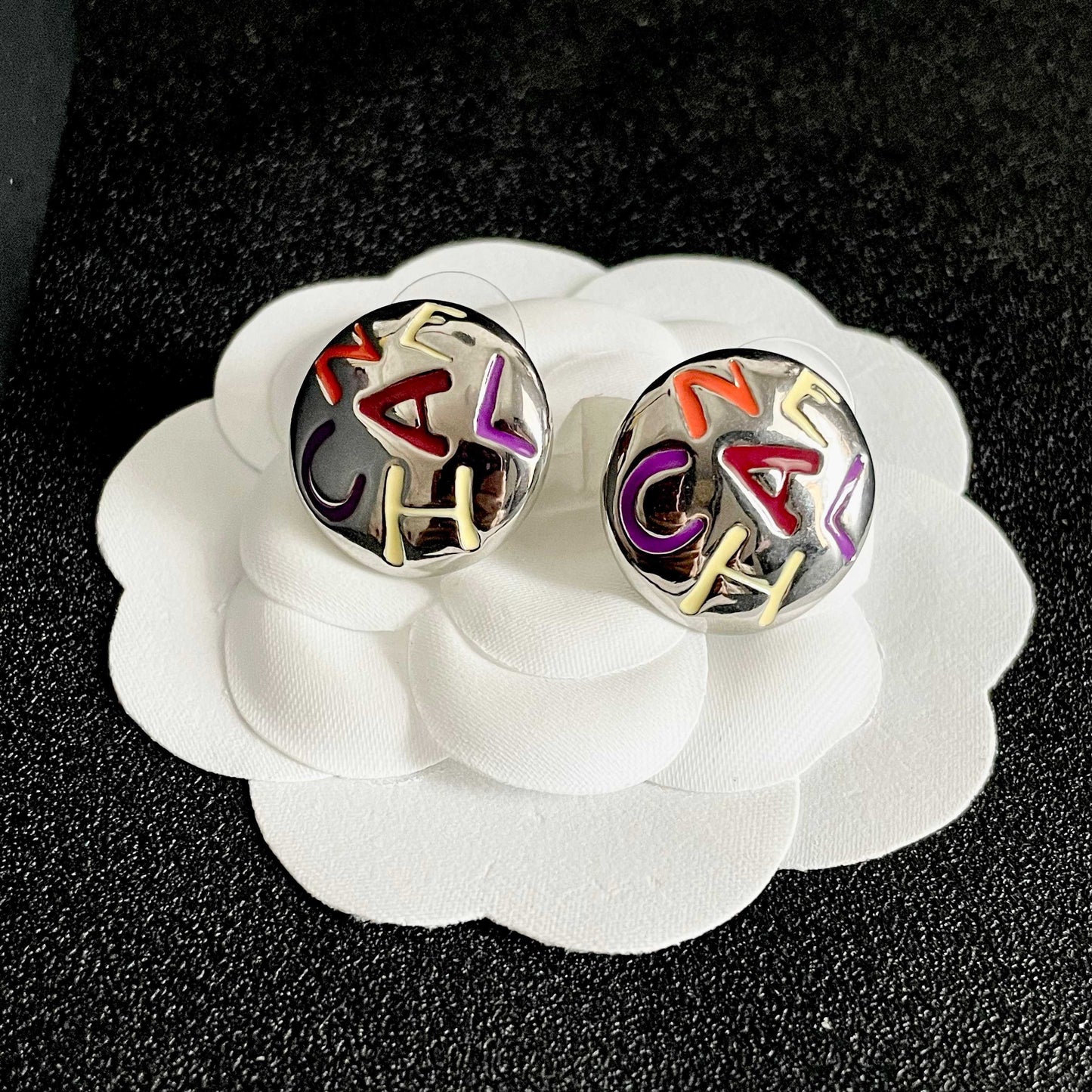 Chanel Logo Earrings