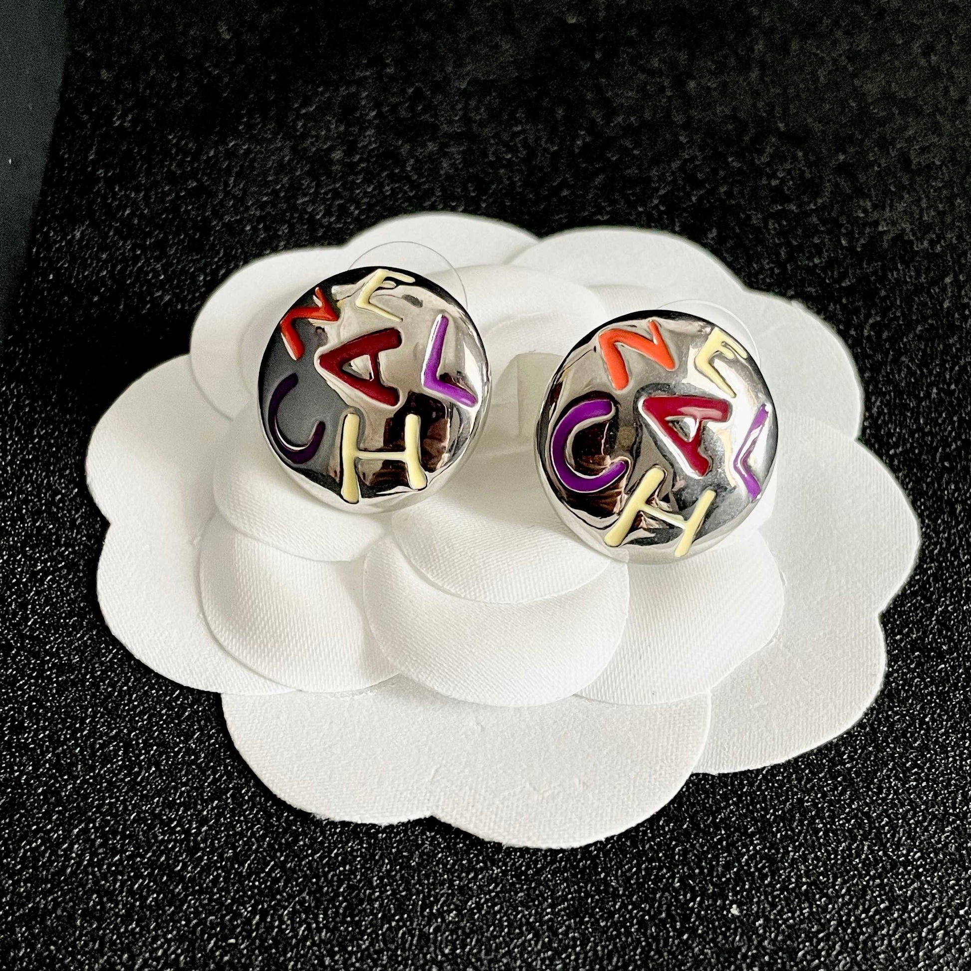 Chanel Logo Earrings