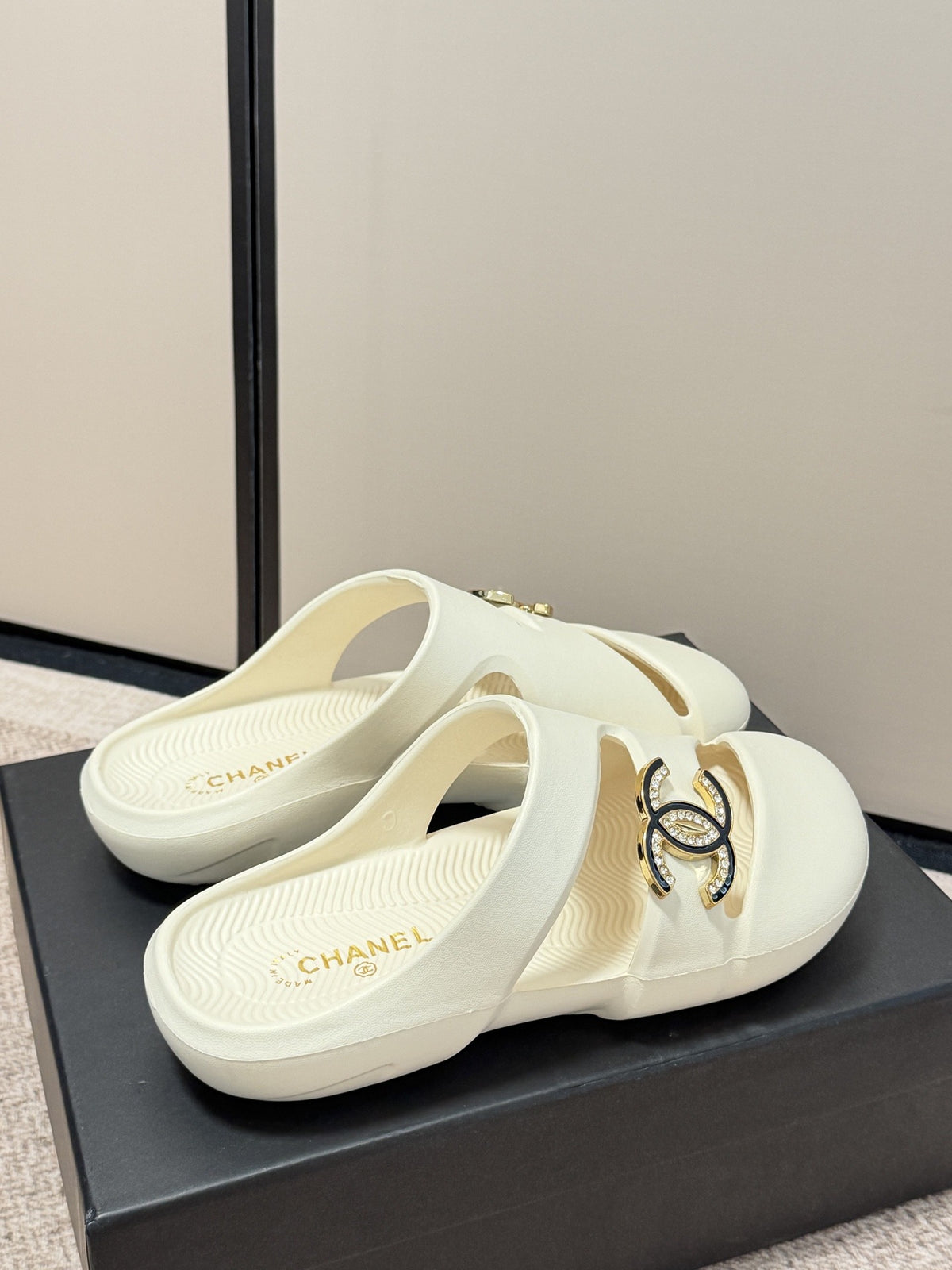 Chanel Vintage-Finish Sandals