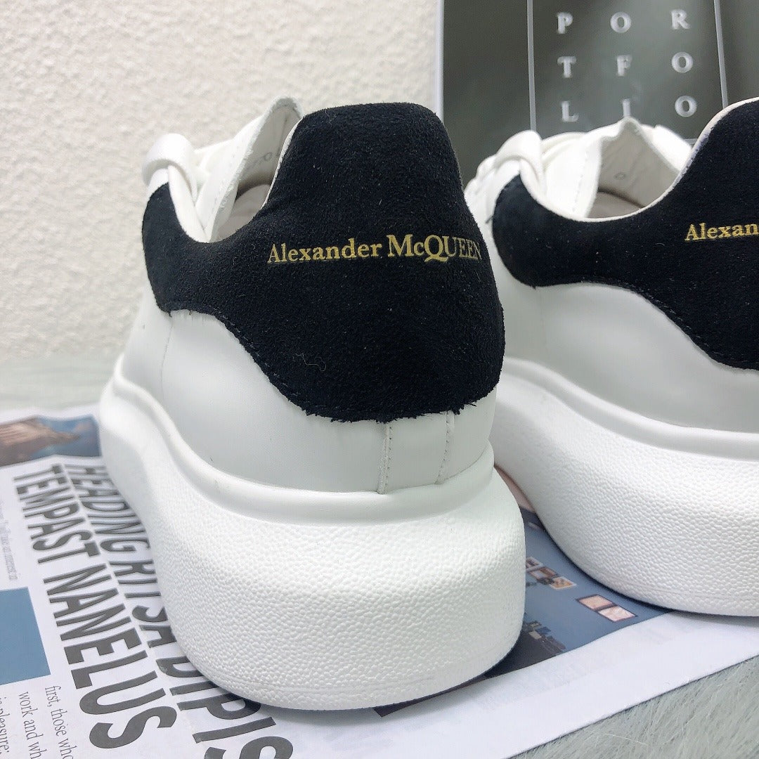 Alexander McQueen Lambskin Leather Logo Sneakers