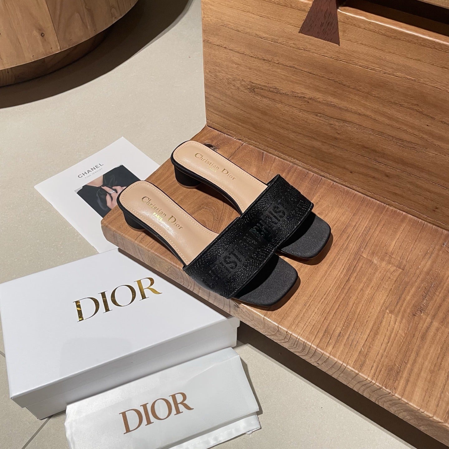Dior Embroidered Slides