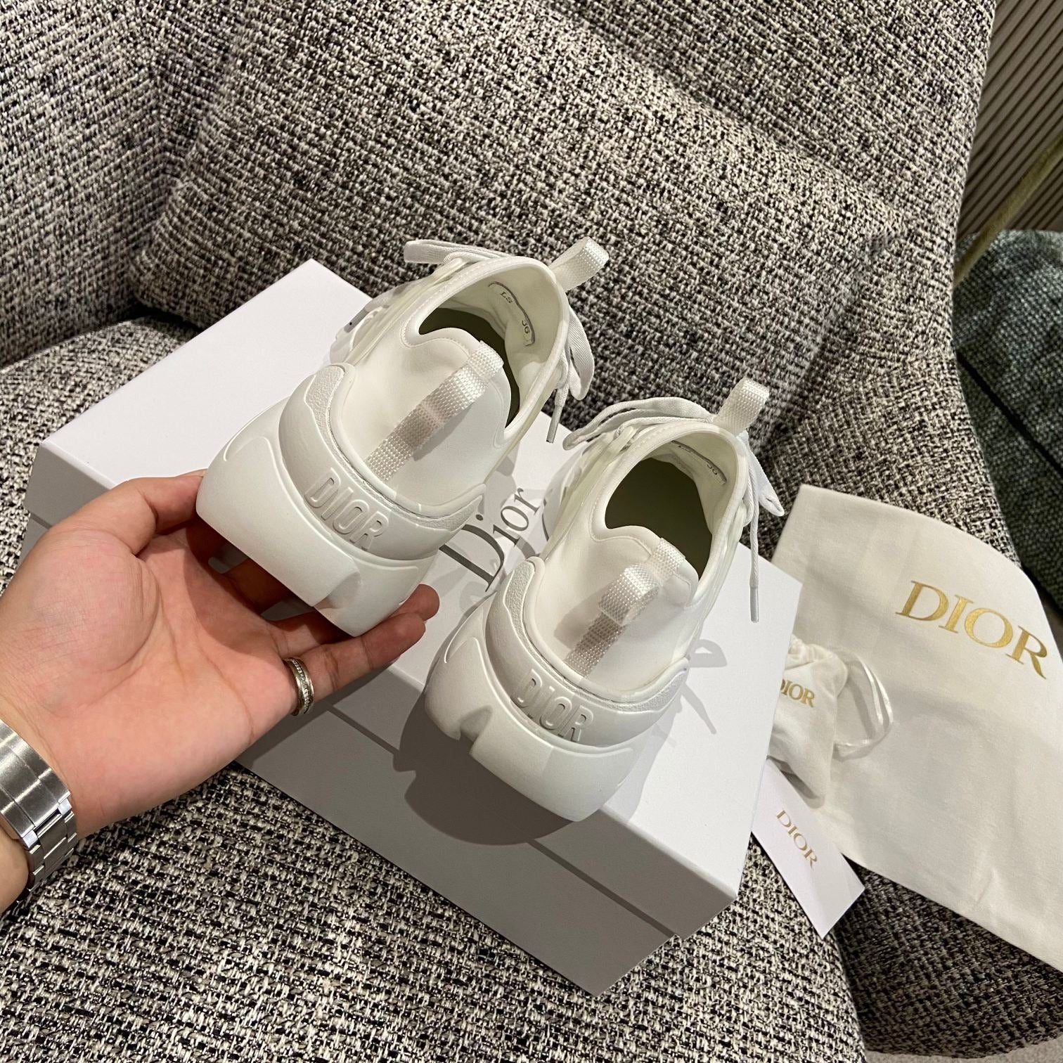 Dior Leather Logo Sneakers