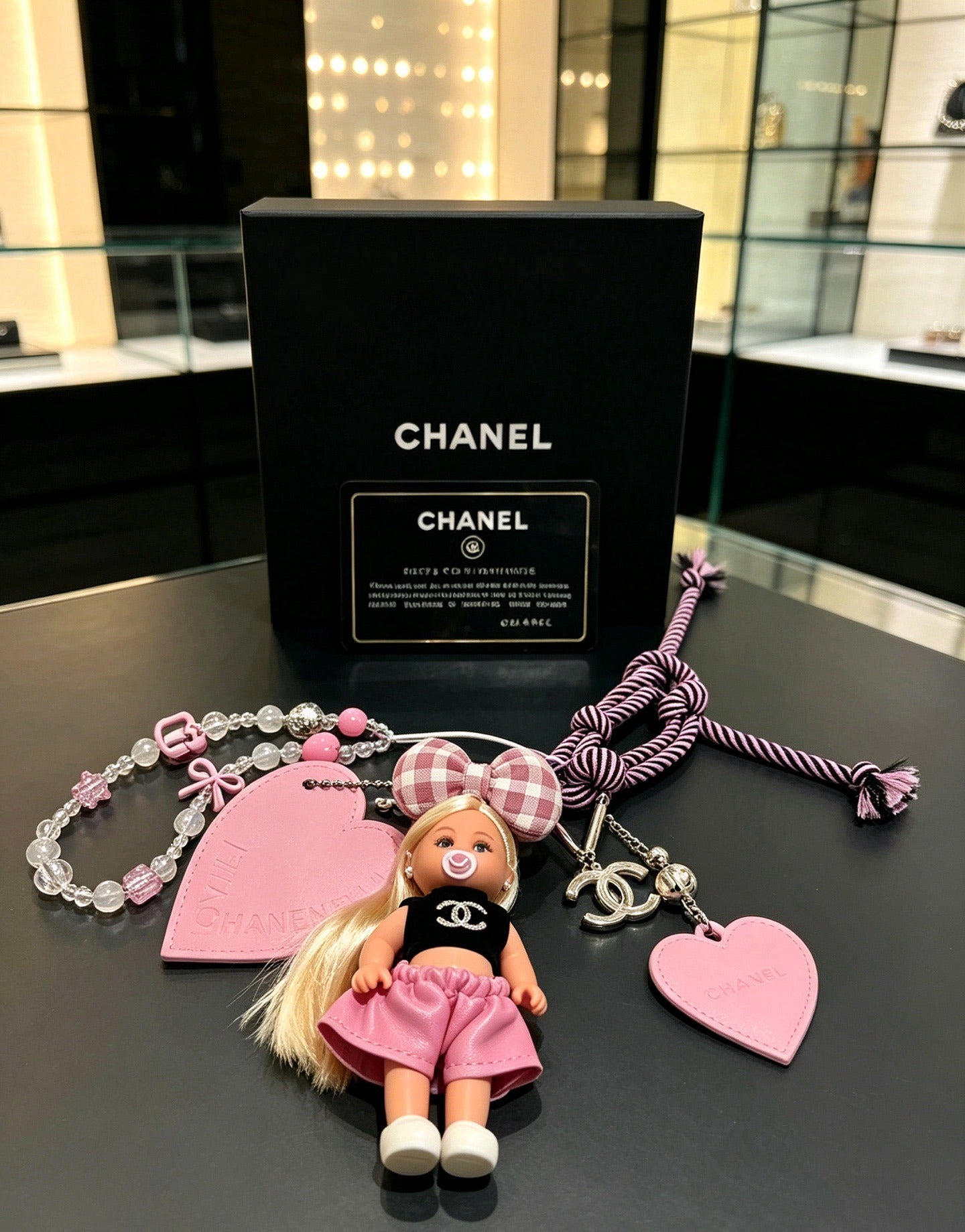 Chanel Vintage-Finish Keychain