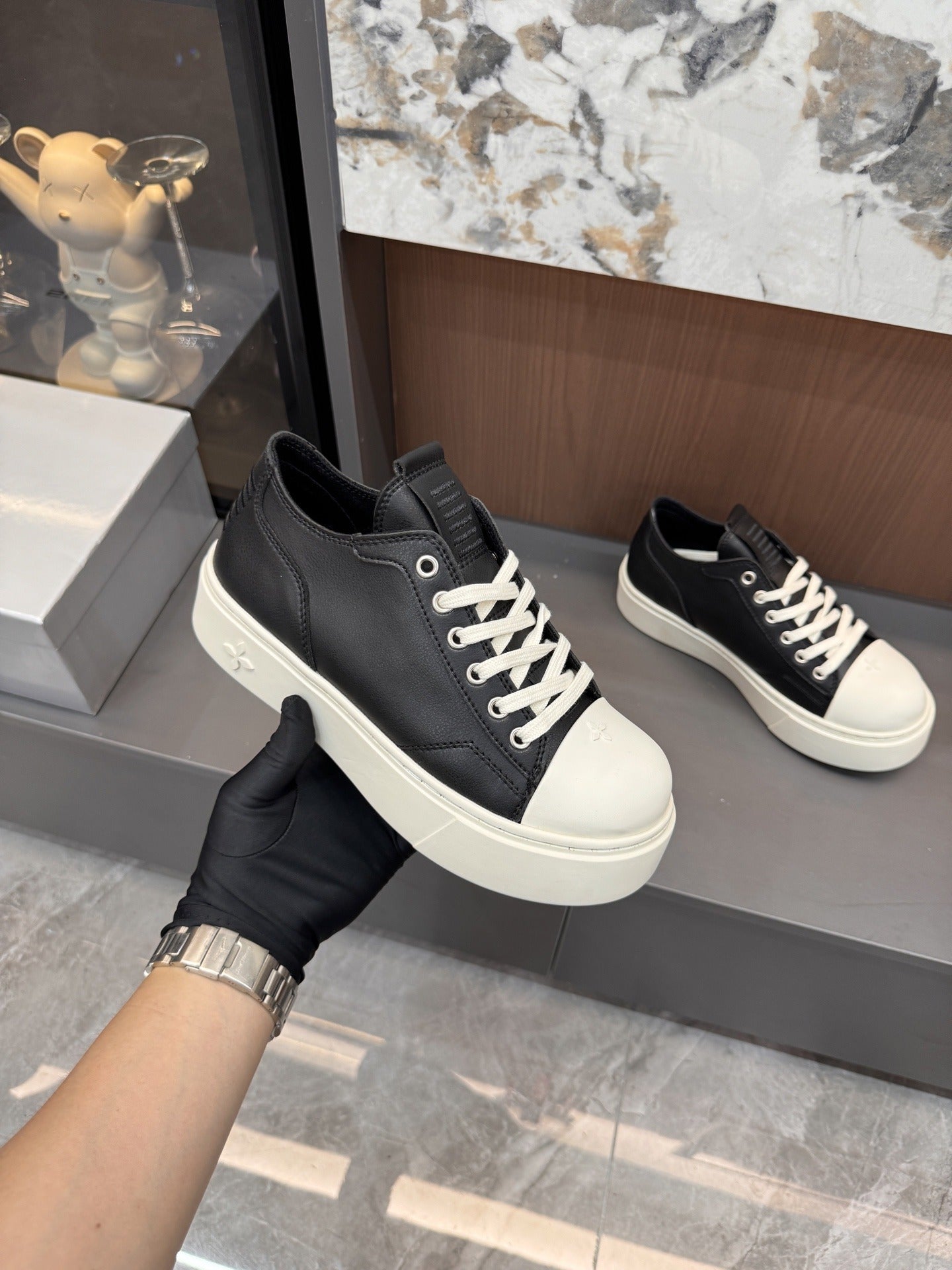 Unbranded Lambskin Leather Printed Shoes