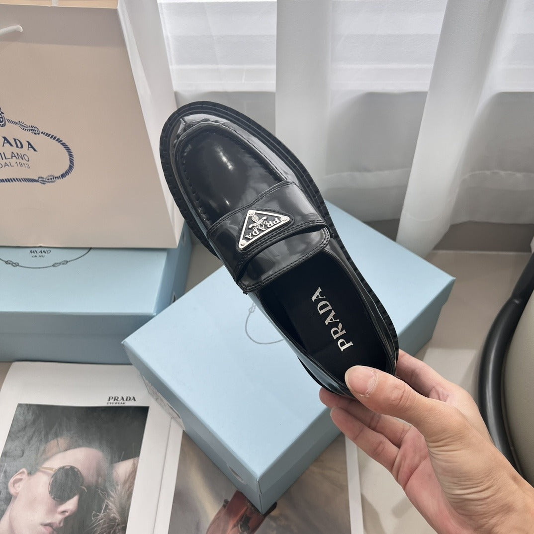 Prada Lambskin Leather Dress Shoes