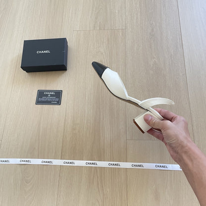 Chanel Leather Colorblock Sandals