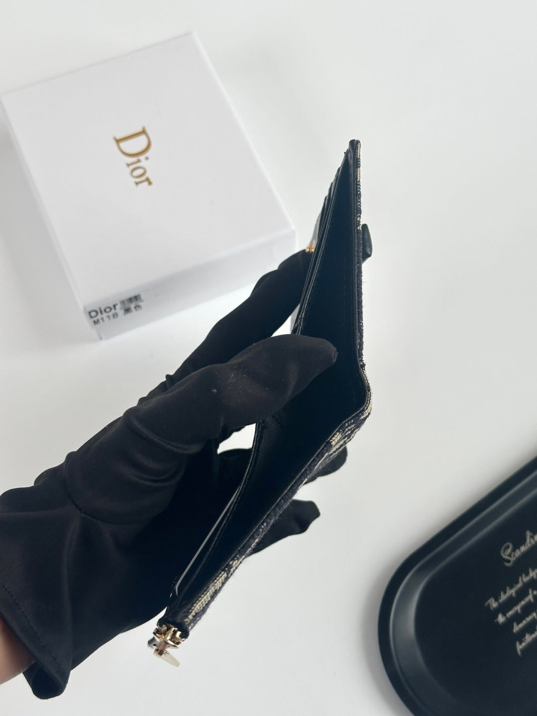 Dior Black Calfskin Leather Wallet