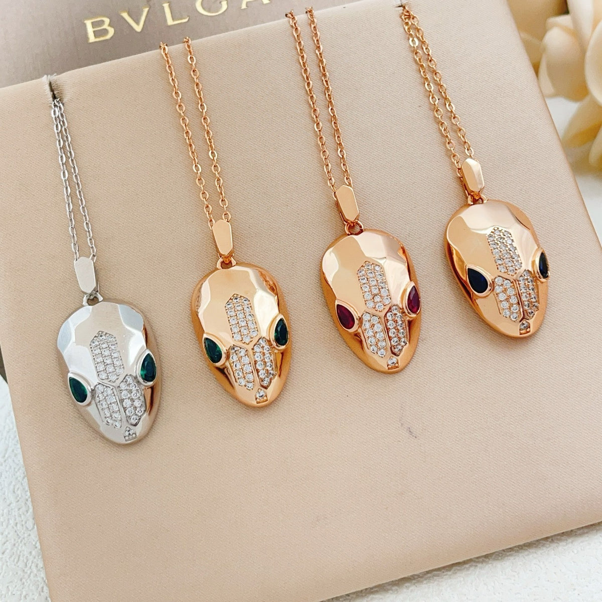 Bvlgari Brass Serpent Necklace