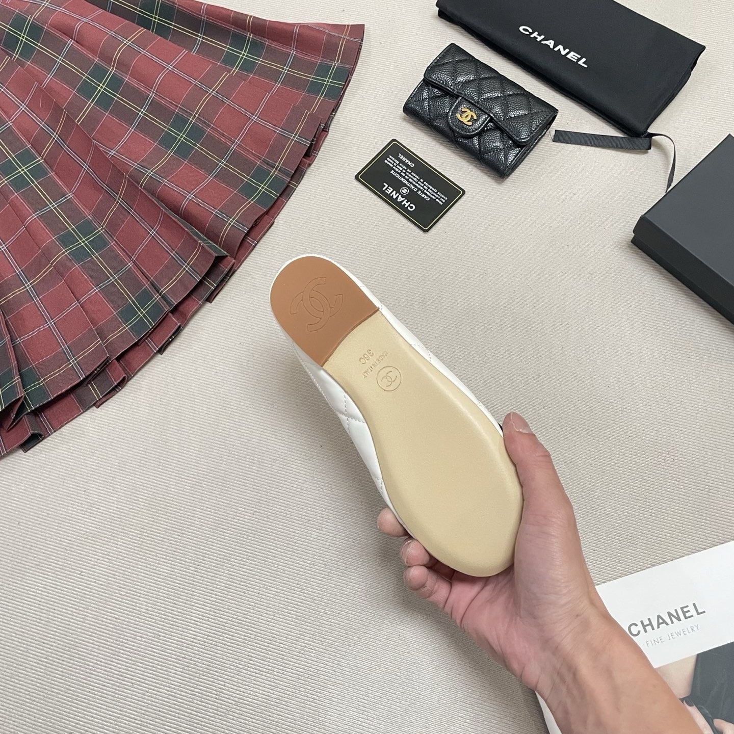 Chanel Leather Ballet Flats