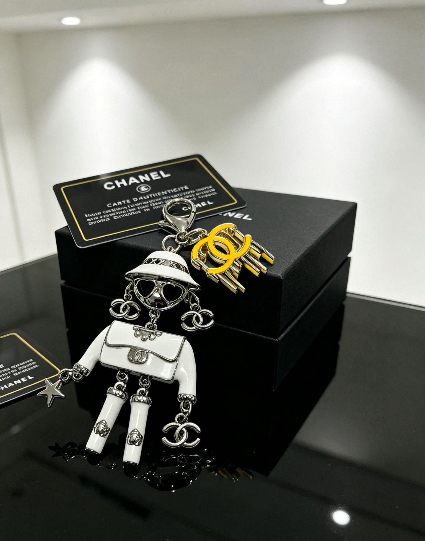 Chanel Vintage-Finish Keychain
