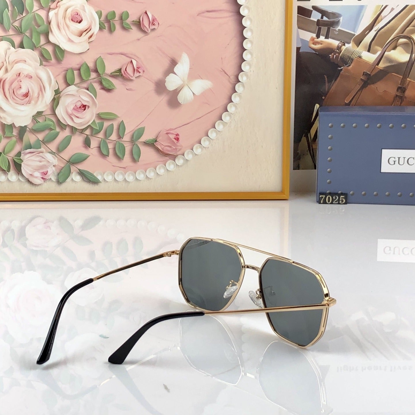 Gucci Nylon Vintage-Finish Sunglasses