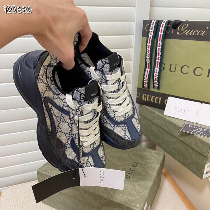 Gucci Calfskin Leather Sneakers